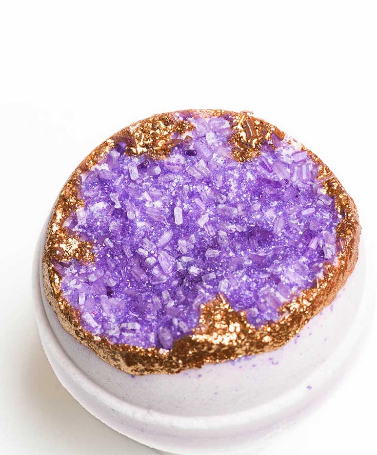 Crystal Geode Bath Bomb Amethyst-Purple
