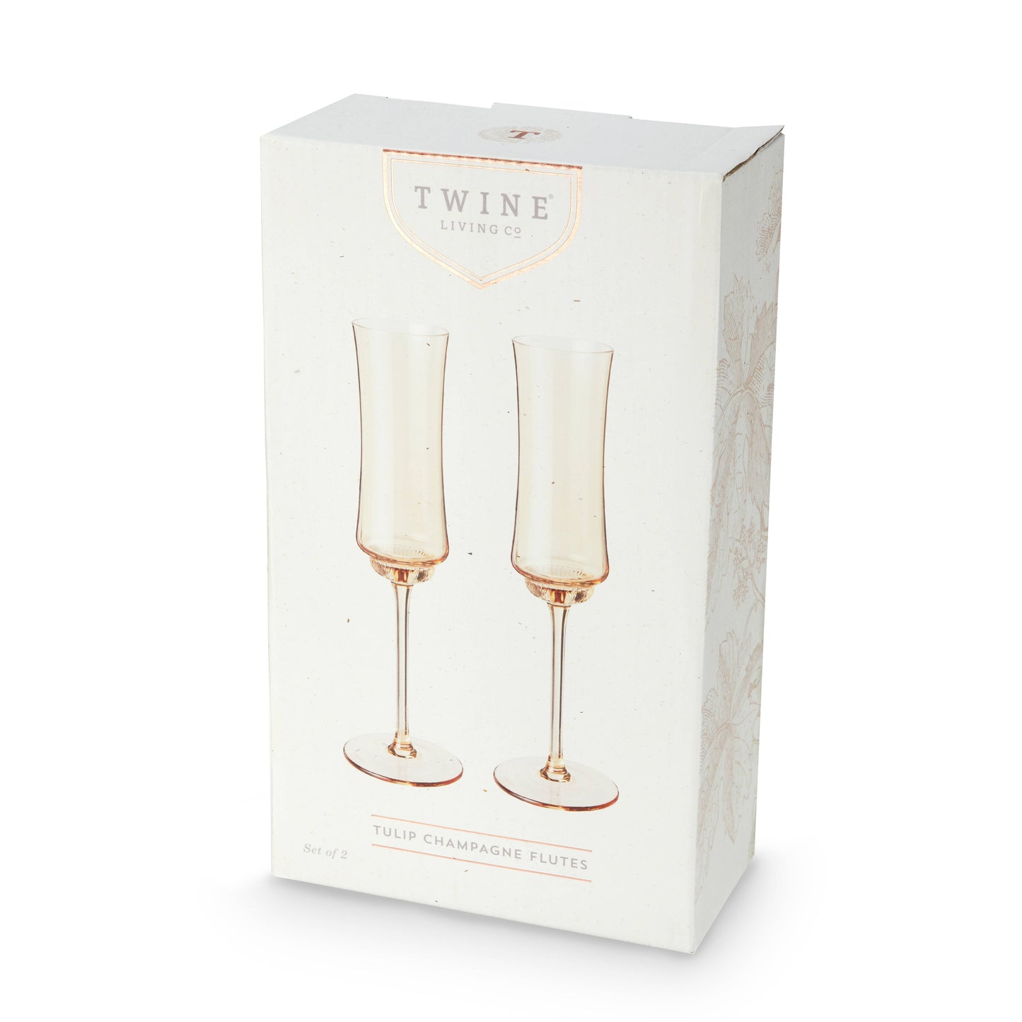 Tulip Champagne Flute in Amber