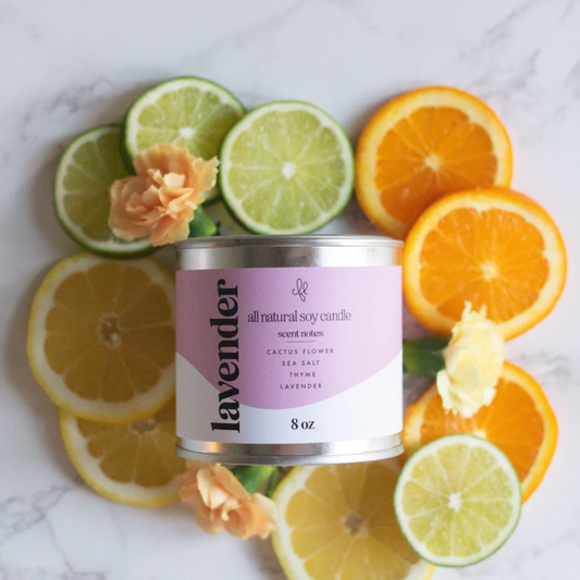 Lavender Paint Can Candle