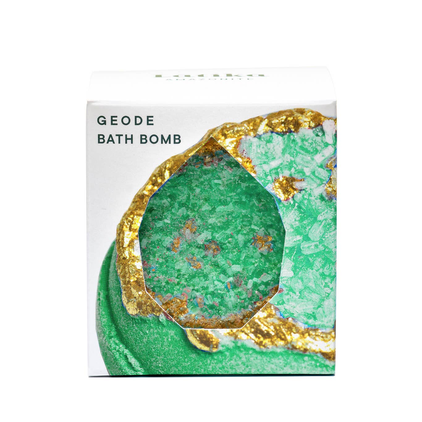 Crystal Geode Bath Bomb-Emerald Green