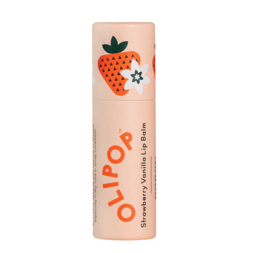 Limited Edition Lip Balm - "OLIPOP" Strawberry Vanilla - Poppy and Pout