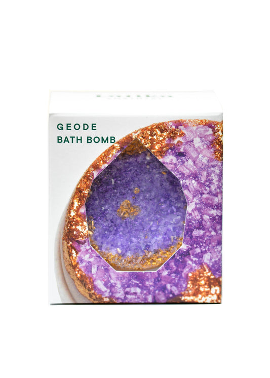 Crystal Geode Bath Bomb Amethyst-Purple