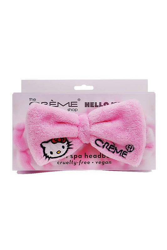 Hello Kitty Pink Stripe Plush Spa Headband